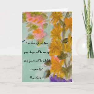 Tarjeta Las bendiciones de cumpleaños