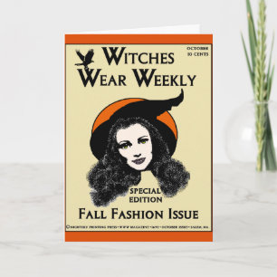 Tarjeta Las brujas llevan semanalmente