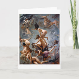 Tarjeta Las brujas van a su sabbat | Falero |