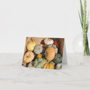 Tarjeta Las calabazas en la caída