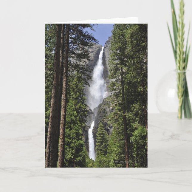Tarjeta Las cataratas de Yosemite, parque nacional de (Anverso)