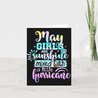 Tarjeta Las chicas de mayo son sol mezclado con un poco
