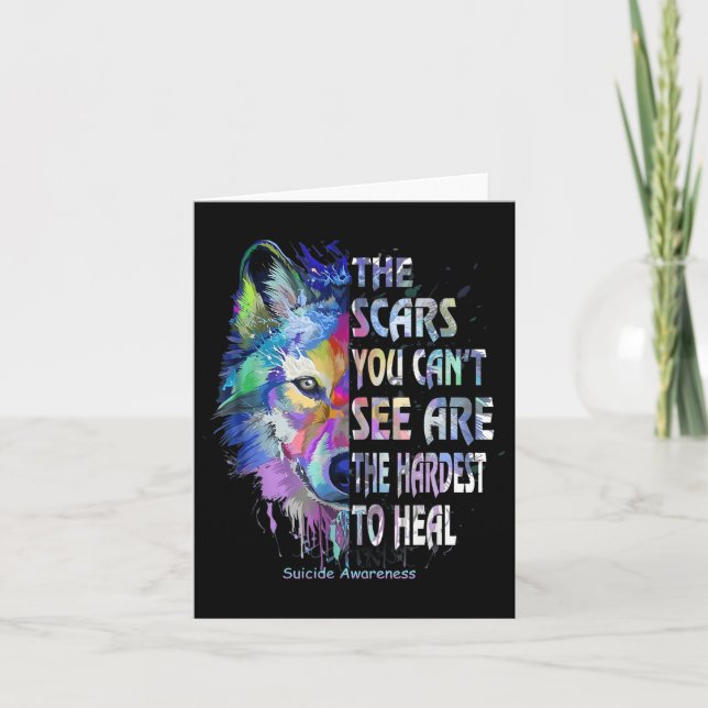 Tarjeta Las Cicatrices Que No Puedes Ver Son Las Más Difíc (Anverso)