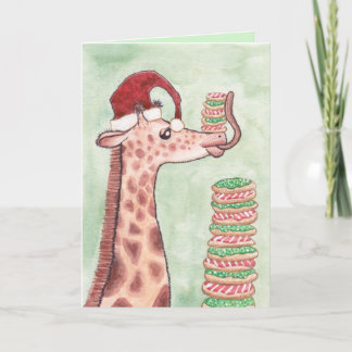 Tarjeta Las cookies de los Navidades de Giraffe