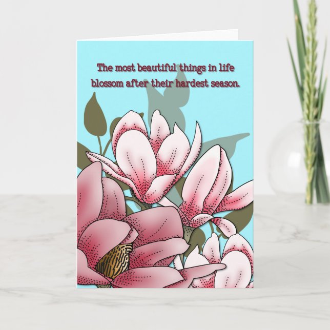 Tarjeta Las cosas mejorarán Magnolia (Anverso)