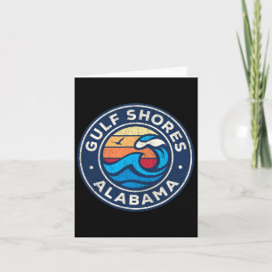 Tarjeta Las costas del Golfo Alabyma Al Vintage Las Olas N