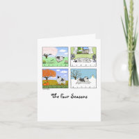 Las cuatro estaciones de Keeshond | Personalizado 