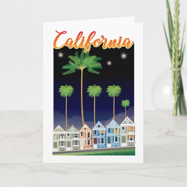 Tarjeta Las damas pintadas de noche | San Francisco (Anverso)