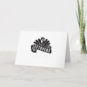 Tarjeta Las Divertidas Leftovers De Acción De Gracias Son