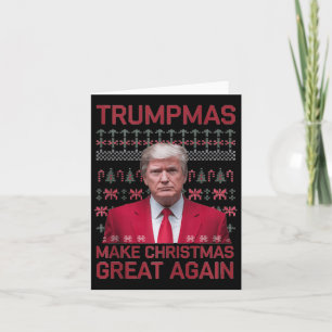 Tarjeta Las divertidas Trumpmas cómicas vuelven a hacer gr