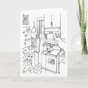 Tarjeta Las ebulliciones del pote encima