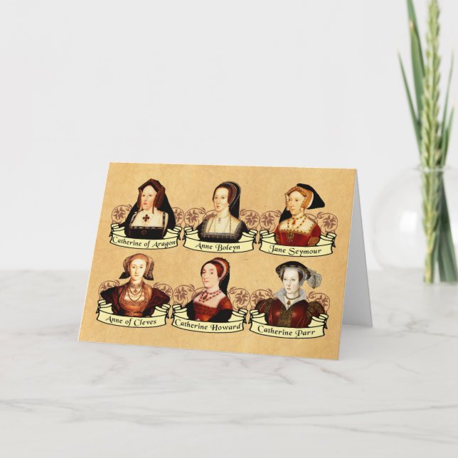 Tarjeta Las esposas SIx del Clásico de Enrique VIII (Anverso)