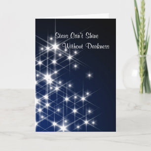 Tarjeta Las estrellas no pueden brillar sin el estímulo de