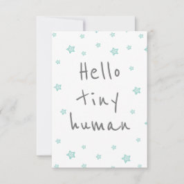 Tarjeta las estrellas son lindas bienvenidas bebé/ natalid