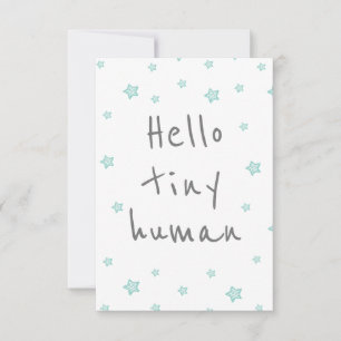 Tarjeta las estrellas son lindas bienvenidas bebé/ natalid