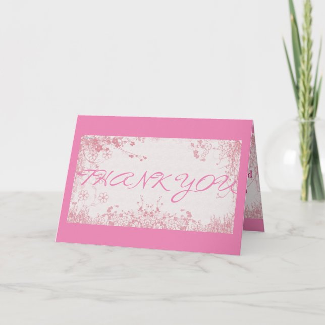 Tarjeta Las expresiones hermosas le agradecen (Anverso)