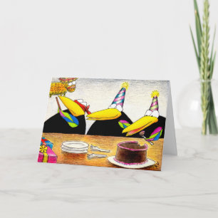 Tarjeta Las extremidades de la caloría para el cumpleaños