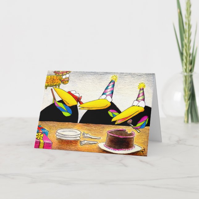 Tarjeta Las extremidades de la caloría para el cumpleaños (Anverso)