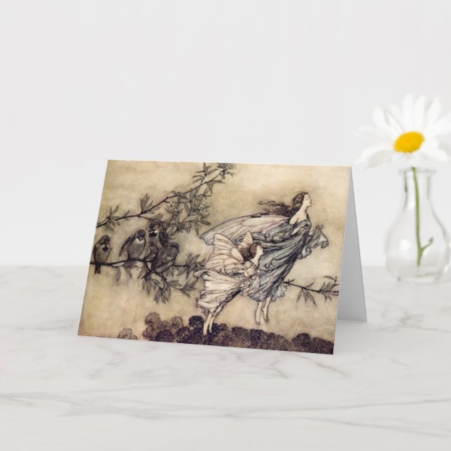 Tarjeta Las Fe Tienen Aves, Arthur Rackham (Planta pequeña)