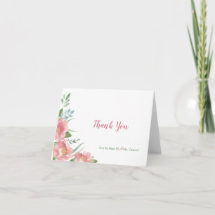 Tarjeta Las floraciones de mayo dobladas le agradecen
