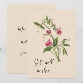 Tarjeta Las flores de dulzura vintage se ponen bien
