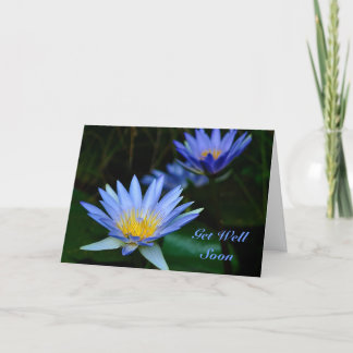 Tarjeta Las flores de Lotus están bien pronto