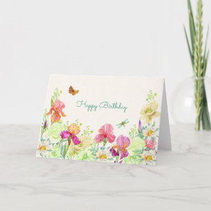 Tarjeta Las flores florecen