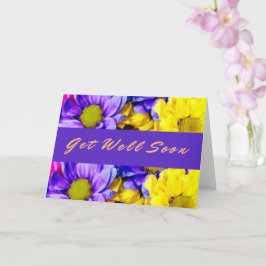 Tarjeta Las Flores Púrpura Pastel se recuperan