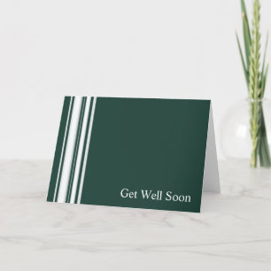Tarjeta Las franjas verdes se vuelven buenas cartas