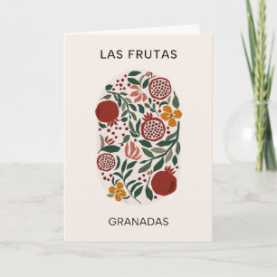 Tarjeta Las Frutas: Granadas - Mercado Pomegranate