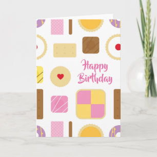 Tarjeta Las galletas y las tortas retras personalizaron la