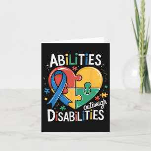 Tarjeta Las habilidades de sensibilización sobre el autism