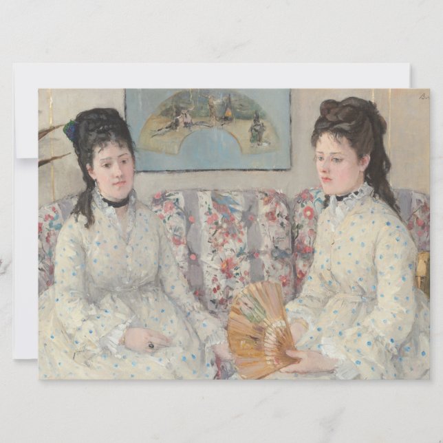 Tarjeta Las hermanas (de Berthe Morisot) (Anverso)
