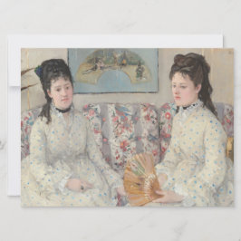 Tarjeta Las hermanas (de Berthe Morisot)