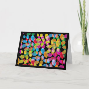 Tarjeta Las hojas coloridas son hermosas