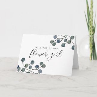 Tarjeta Las hojas de Eucalyptus serán nuestra chica flor