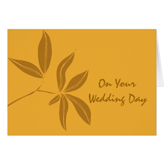 Tarjeta Las hojas de otoño mezclaron el boda de la familia