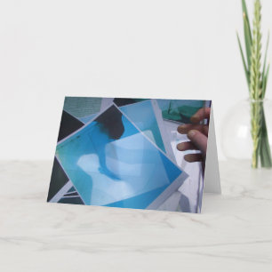 Tarjeta Las impresiones azules de Les Non-Dessins du Jour 