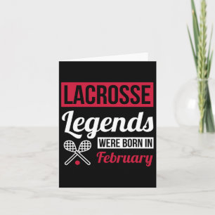 Tarjeta Las Leyendas Lacrosse Nacieron En Febrero Cumpleañ
