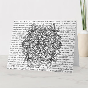 Tarjeta Las libélulas de cumpleaños de Color Me Niece Mand