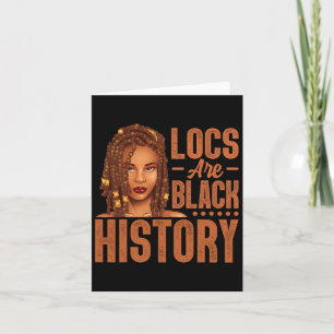 Tarjeta Las locaciones son historia negra afroamericana ne