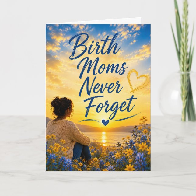 Tarjeta Las madres biológicas nunca olvidan (Anverso)