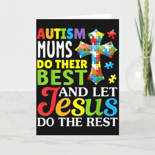 Tarjeta Las madres de autismo hacen su mejor esfuerzo, dej