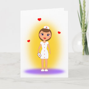 Tarjeta Las madres hacen las mejores enfermeras - Feliz Dí