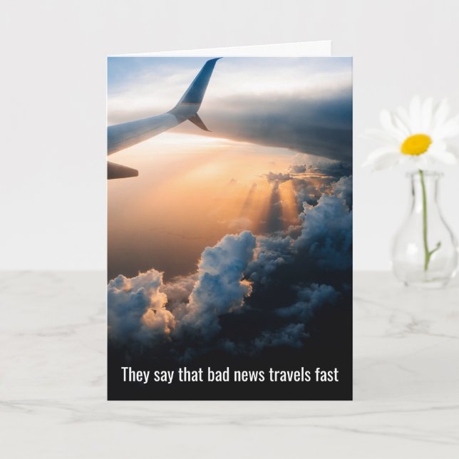 Tarjeta Las malas noticias viajan rápido, las buenas notic (Planta pequeña)