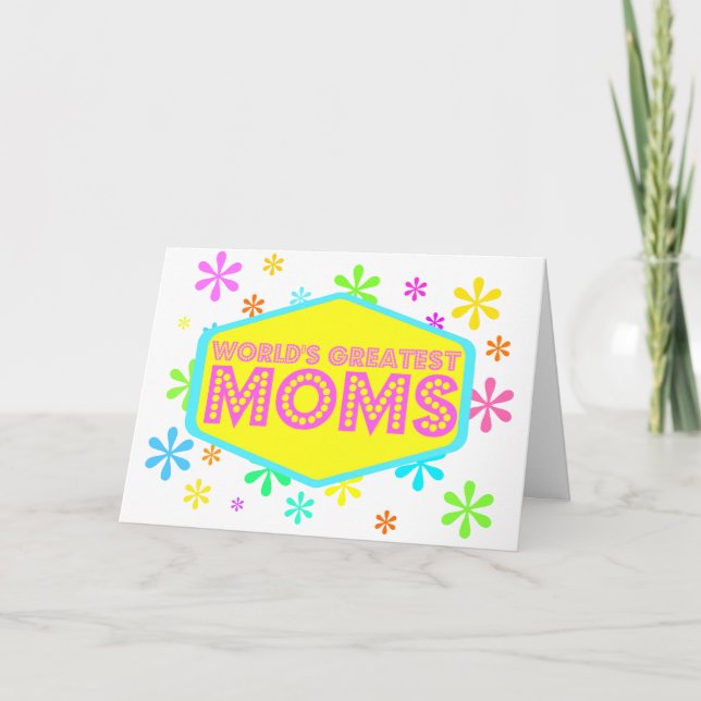 Tarjeta Las mamás más grandes del mundo (Anverso)