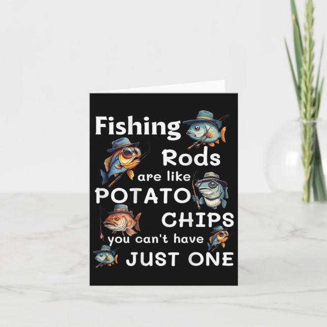 Tarjeta Las mareas de pesca son como las patatas fritas qu (Anverso)