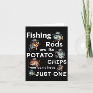 Tarjeta Las mareas de pesca son como las patatas fritas qu