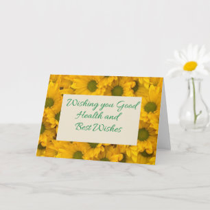 Tarjeta Las margaritas amarillas se ponen bien