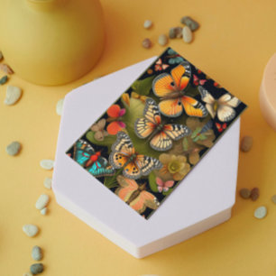 Tarjeta Las mariposas   Saludo moderno de Haeckel